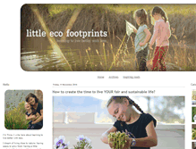 Tablet Screenshot of littleecofootprints.com